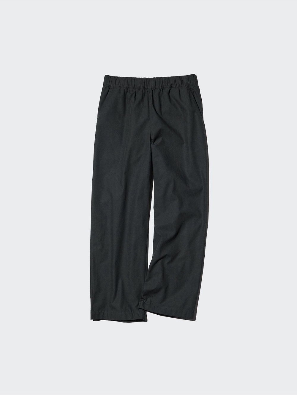 Uniqlo Relaxed High-Rise Black Crop Pants - Women's
